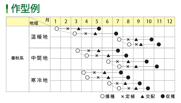 作型表