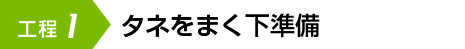 タネをまく下準備