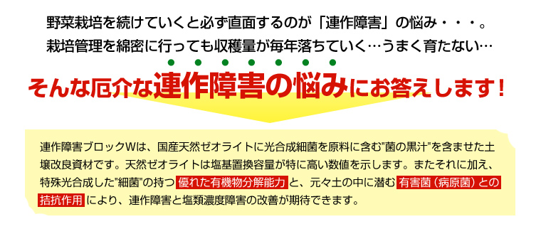 厄介な連作障害の悩みにお答えします！